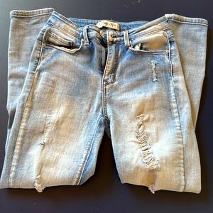 Indigo Rein Sz 26 washed soft denim Stretch Skinny Jeans